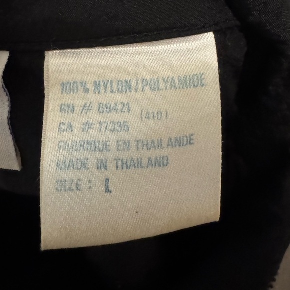 Reebok Black Windbreaker Jacket Size L Unisex Zip Front Outdoor - Picture 14 of 16